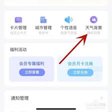 天气通如何设置个性化界面