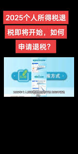 2025个人所得税退税怎么申请