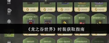 龙之谷世界时装获取方法