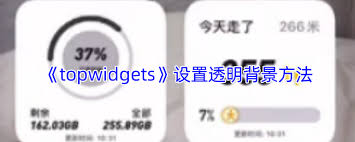topwidgets如何设置透明组件