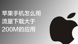 苹果手机如何用流量下载超过200M的应用