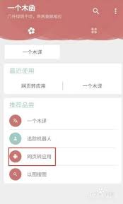 一个木函网页转应用怎么设置