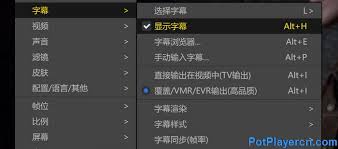 PotPlayer如何挂载字幕