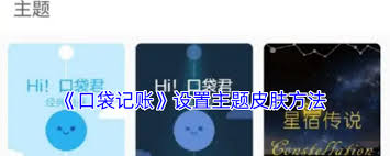 口袋记账怎么更换皮肤