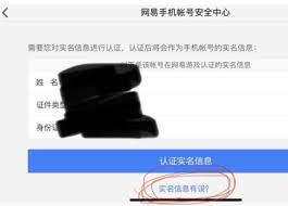 网易支付实名认证非本人如何修改