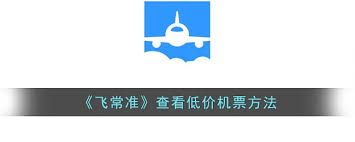 飞常准如何查看低价机票