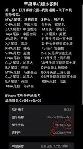 苹果手机序列号开头字母代表啥