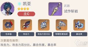 原神凯亚适合用什么武器