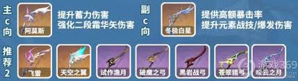 原神甘雨主C适合带什么武器
