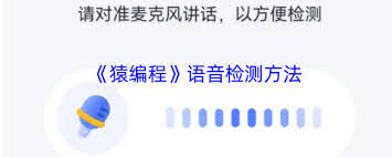 猿编程app怎样进行语音检测