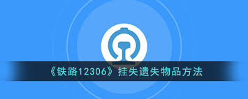 铁路12306如何挂失物品