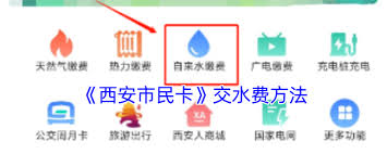 西安市民卡如何交水费