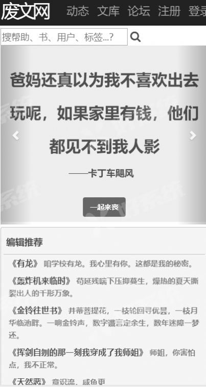 废文网网站李鬼分站小说分网自定义版