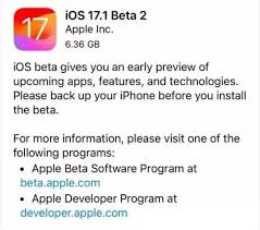 苹果iOSiPadOS17.1Beta更新了哪些内容