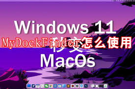 MyDockFinder使用教程