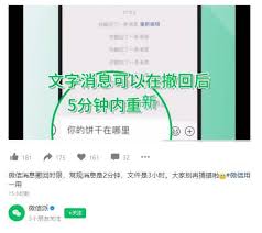 微信发文件3小时内可撤回