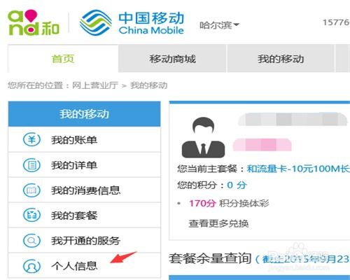 中国移动怎么查看