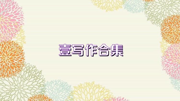 壹写作合集