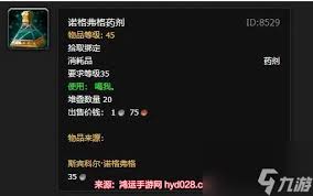 魔兽世界诺格弗格药剂获取方法