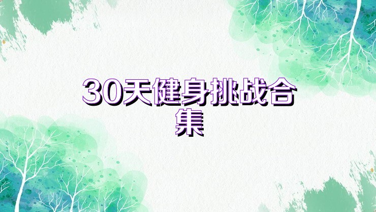 30天健身挑战合集