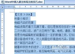 word如何插入脚注与尾注