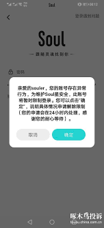 soul账号异常怎么办