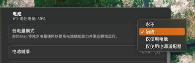 为什么Apple设备只有低电量模式