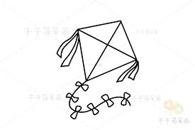 风筝简易画法教程
