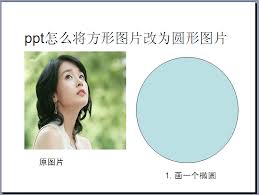 如何将方形图片在PPT中变成圆形