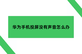 华为平板有线投屏无声如何解决