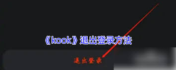 kook如何退出登录
