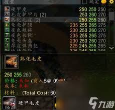 魔兽世界制皮1