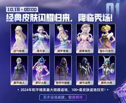 和平精英12月和平集市返场皮肤有哪些