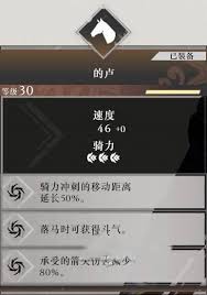 真三国无双起源全马匹满级属性有哪些