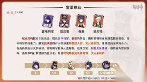 原神风火雷阵容如何搭配