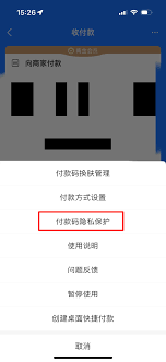 付款码隐私保护功能如何开启