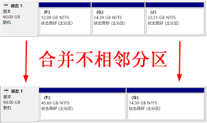 不相邻磁盘如何合并