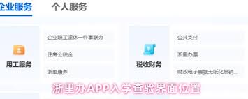 浙里办如何查询小学录取结果