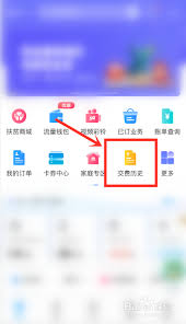 中国移动app怎么查交费记录