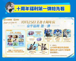 王者十周年庆有什么福利