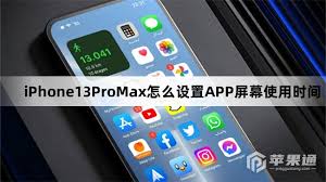 iPhone13ProMax如何设置屏幕使用时间