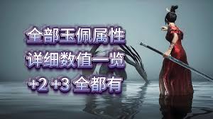 明末渊虚之羽玉佩属性数值是多少